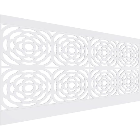 Ekena Millwork 44"H x 94 1/2"W Edinburg PVC Wainscot Paneling Kit WPK44X94EBP